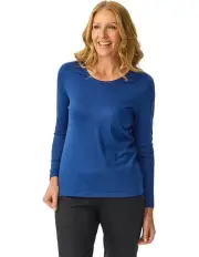[Fella Hamilton] Hedrena Classic Long Sleeve Tee in Imperial Blue