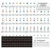 High Quality Keyboard Sticker Piano 1pc PVC Beginner Keyboard Stickers