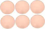 ARTIBETTER 6 sets Blank Challenge Coins with Threaded Edges for DIY Crafts Portable Storage Box Included for Commemorative Projects and Personal