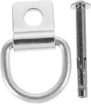 AKOOSY Pulling Rope Ring Trailer d Ring Mounting Adapters D-Ring Anchors Trailer Anchors Cargo Lashing Ties Trailer Hooks Drop in Trailer d Rings Tie Down Bolts Silver Stainless Steel