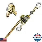 Come Along Winch Puller 2 Ton Cable Hoist Winch Puller with 2 Hooks Come Alon