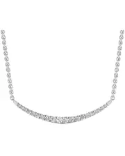 14K 0.50 ct. tw. Diamond Smile Necklace
