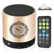 Muslim Speaker,Smart Koran Translation Small Portable Remote Control Bluetooth MP3 FM IF Player Ra Golden