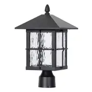 Luminance Sunset Lighting F4639-31-LED Outdoor Lantern - Glass Diffuser (Black)