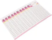 DECOMELODY Eyelash Extensions Storage Adhesive Strip Card Lash Strip Holder for False Lashes Supplies