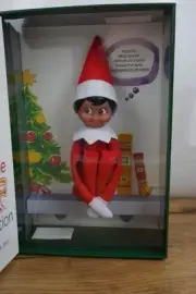 NEW Elf on The Shelf with Book (Brown-Skinned, Brown Eyed Boy)