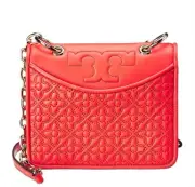New Tory Burch Bryant Mini Red Leather Shoulder Bag