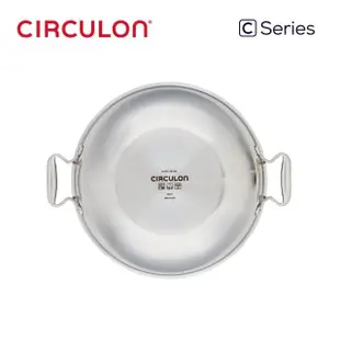 【MEYER 美亞】CIRCULON C 不鏽鋼圈圈不沾鍋壽喜燒鍋雙耳淺湯鍋30cm含蓋(IH/電磁爐適用)