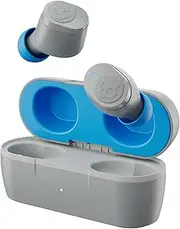 [Skullcandy] Jib True 2 in-Ear Wireless Earbuds, 32 Hr Battery, Microphone, Works with iPhone Android and Bluetooth Devices - Light Grey/Blue