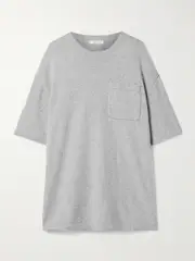 [The Row] The Row - Kaddy Oversized Brushed Cotton-jersey T-shirt - Gray - small small Gray