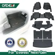 7D Injection TPE Car Floor Mats Boot Liner Set for Everest Next-Gen 2022-Onwards