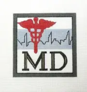 Melissa Prince Occupation Square Handpainted Needlepoint Canvas - MD