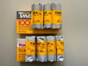 Kodak Professional 7 Rolls B&W - 120 Format - Expired, TMAX 100 & Tri-X 320