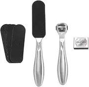 OSOLADY Pedicure Kit 4pc Set of Nail Clippers Toenail Clipper Manicure Tool Calluses Remover Made of Stainless Steel