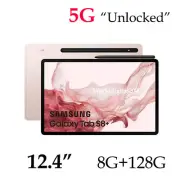 SAMSUNG Galaxy Tab S8+ Plus 5G Unlocked SM-X806 12.4 AMOLED 8G+128G-Pink Gold