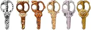Westcott Wild Ones! Funny Kids Animal Design 5 inch Scissors - Assorted Colours (Set of 6)