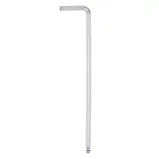 Ball End Hex Key Wrench 4mm L-Shape Extra Long Arm Metric Wrenches, Silver