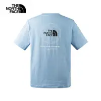 在飛比找蝦皮商城優惠-The North Face北面男女款藍色純棉品牌LOGO帳