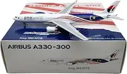 Pre-Built Model Aircraft 1:400 15CM Luxury Scale Aircraft Collectible Model for Malaysia Airlines A330-300 9M-MTE Static Display Airplanes Miniature Airplane Model