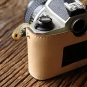 Genuine Real Leather Camera Bag Case Protect Half Cover Base For Nikon FM2