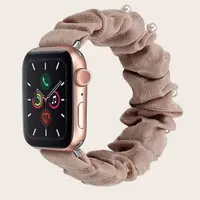 在飛比找Very buy優惠-適用蘋果手錶錶帶尼龍髮圈鬆緊彈力錶帶