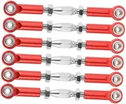 CORHAD 6pcs 71mm Aluminum Turnbuckle Rod Linkages for 1/10 Trucks Buggy Machined Easy Install Metal Material