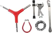 Abaodam 1 Set Bike Repair Tool Cycling Tools with Wrench Y Type Wrench Chain Cutter Tire Lever Key for Tuning Repairing Wheels
