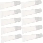 CTIRCHIU 10Pcs Refillable Lip Gloss Tubes Durable Empty Bottles for DIY Lip Glazes Lightweight Portable Containers for Makeup for Travel Creative Use