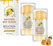 Bee Venom Firming Serum Stick, Glossy Body Serum for Wrinkles Magic Cream, Retinol Stick for all Skin Types, Plumps and Firms Skin & Wrinkle-Reducing Tight Cellulite Cream for Face & Body (2pcs)