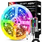 65.6ft Led Lights for Bedroom SMD 5050 44-Key Remote Control LED Strip Lights...