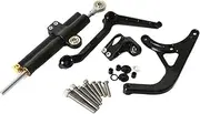 Steering Stabilize, Compatible with Ducati Multistrada V4 RS 2024 MULTISTRADA V4 S Pikes Peak Damper Mounting Bracket Kit(Black Set)