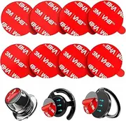 pop-tech Sticky Adhesive Replacement for Magnetic Car Mount, 8PCS Circular Heat Resistant 3M VHB Double Sided Strong Sticker Pads for Magnet Cell Phone Stand & Finger Ring Holder & Socket Grip Base