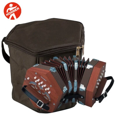 Hohner Accordions Model D40 20 Key Concertina with Gig Bag - 20 button / 40 reed