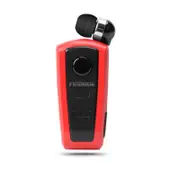 F910 Wireless Bluetooth Earphones Portable Handsfree Retractable Headset Stereo Headphone Clip Mic Phone Call red