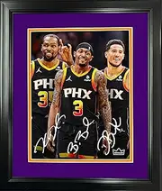 Framed Kevin Durant Devin Booker Bradley Beal Phoenix Suns Facsimile Laser Engraved Signature Auto 11"x14" Basketball Photo HOFSM Holo