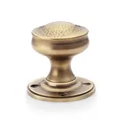 Alexander and Wilks Hammered Mortice Door Knob Pair