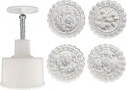 Flowers Shaped Stamps Moulds Baking Accessories Tools For Mid-Autumn Festival