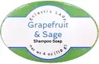 Grapefruit And Sage Shampoo Soap Bar By Eclectic Lady, 4 oz Bar