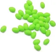Glow Fishing Beads Plastic Oval Shaped Beads Floating Lures Fishing Tackles 5x4mm 100PCS Glow Bead