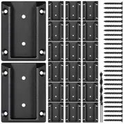 20pcs ADC-12 Aluminum Deck Railing Bracket, Deck Railing Connectors for 2"x4"...