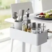 Desk Side Storage,Hanging Organizer,Metal Table Clamp Basket,No Drill Side De...