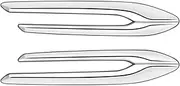 PLKGMLNO Car Silver Side Wing Emblem Cover Trim Stickers Car Exterior Styling Side Wing Fenders Compatible for Mazda CX-60 2022+ RHD Parts