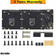 X885 V1.2 SATA HDD Expansion Board Dual 3.5" SATA HDD Shield for Raspberry Pi 4B