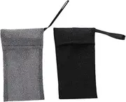 WRITWAA 2pcs Bar Soap Scrubber Pouch Exfoliating Mesh Bag for Shower Nylon Soap Saver Pouch Enhance Bathing Experience