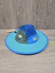 Patagonia 5 Panel Vintage Logo Quandary Brimmer Bucket Hat Sun Military Cap L/XL