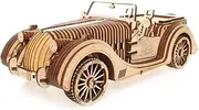 UGEARS 70052 VM-01, Roadster 3D Car Wood Art, DYI Model Building Projects for Adults and Children, 3D Technical Model Kit