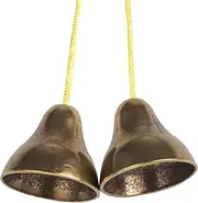 Kisangel Yoga Bell Cymbals Hand Cymbal Bell Rhythm Vintage Design for Meditation