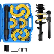 VEVOR Strut Spring Compressor Set, Macpherson Strut Spring Compressor Kit, Interchangeable Fork Strut Coil Extractor Remover Tool, with Yellow Protect