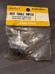Radio Shack Toggle Switch, DPDT, 2 Position, On-On, Terminals CAT No. 275-607
