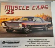 Gear Headz Products 2025 Muscle Car Calendar DRAG STRIP READY AND FREE SHIPPING